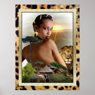 African Beauty Poster