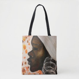 African Beauty Tote Bag Frauengesicht - Malerei Tasche