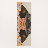 African Beauty Woman Yoga Mat - Malerei Yogamatte (Rückseite)