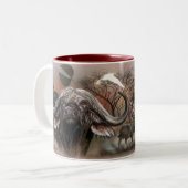 African Big 5 coffee Tasse - Cape Buffalo (Vorderseite Links)