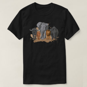 African Big Five Design African Animal Safari Anim T-Shirt