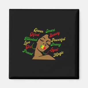 African Black History African American Ladys June Magnet