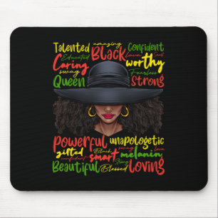 African Black History African American Ladys June Mousepad