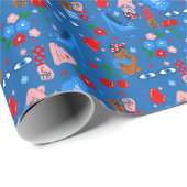 african black rosie the riveter rockabilly whimsy geschenkpapier (Rolleneckpunkt)