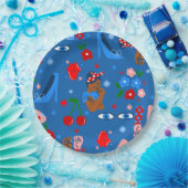 african black rosie the riveter rockabilly whimsy pappteller (Party)