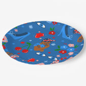 african black rosie the riveter rockabilly whimsy pappteller (Schrägansicht)