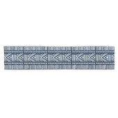African Blue Denim Bogolan Table Runner Kurzer Tischläufer (Horizontal)