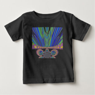 African Blue Lila Decoration Art Design Print Baby T-shirt