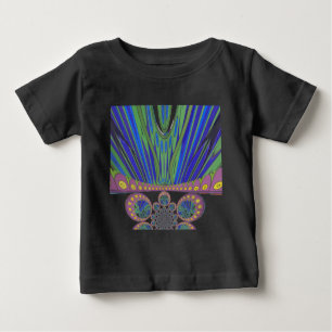 African Blue Lila Decoration Art Design Print Baby T-shirt