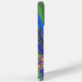 African Blue Lila Decoration Art Design Print Case-Mate iPhone Hülle (Rückseite / Rechts)