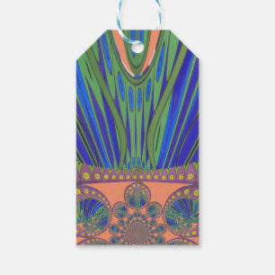 African Blue Lila Decoration Art Design Print Geschenkanhänger