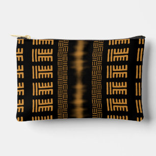 African Bogolan Tribal Design Pouch Zubehörtasche