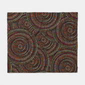 African Boho: Tribal Seamless Art. Fleecedecke (Vorderseite (Horizontal))