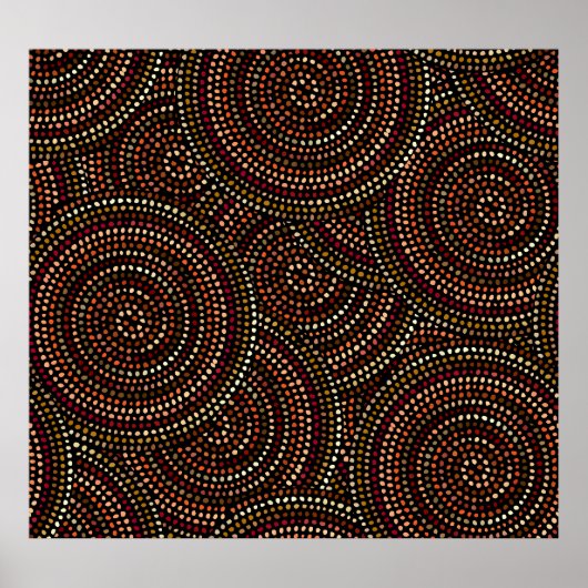 African Boho: Tribal Seamless Art. Poster (Vorne)