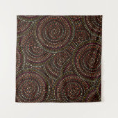 African Boho: Tribal Seamless Art. Wandteppich (Vorderseite (Horizontal))