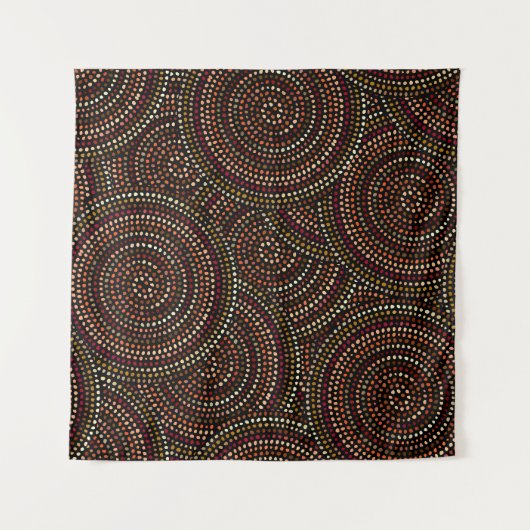 African Boho: Tribal Seamless Art. Wandteppich (Vorderseite)