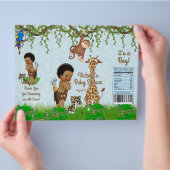 African Boy Safari Baby Dusche Chip Bag Wrapper Flyer (Hand)