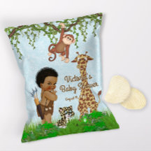 African Boy Safari Baby Dusche Chip Bag Wrapper
