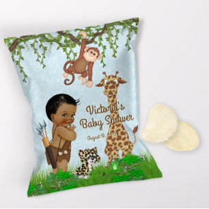 African Boy Safari Baby Shooter Chip Bag Wrapper Flyer