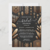 African Brown Traditional Nigeria Brautparty Einladung (Vorderseite)