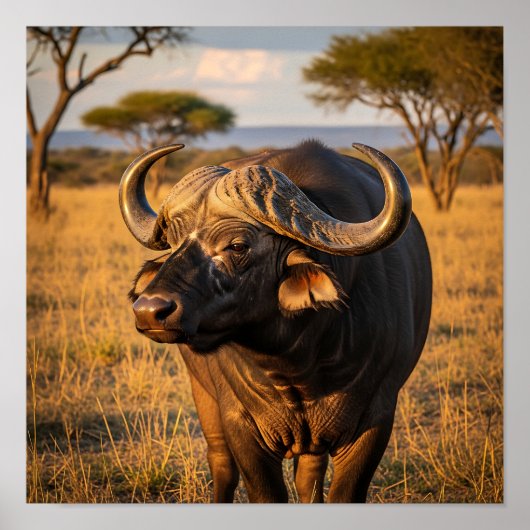 African Buffalo  Poster (Vorne)