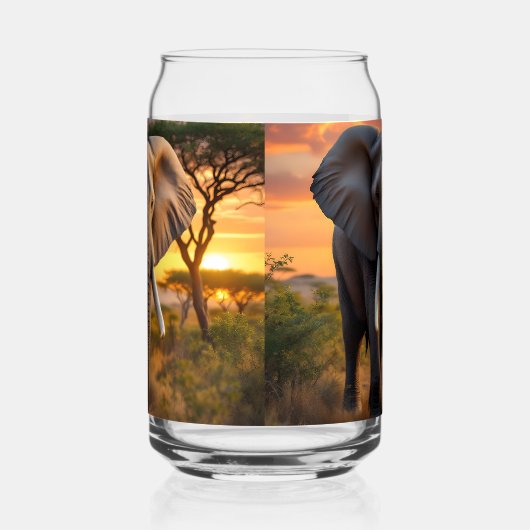 African Bull Elephant Dosenglas (Rechts)