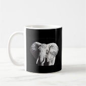 African Bush Elephant Zeichnend Kaffeetasse (Links)