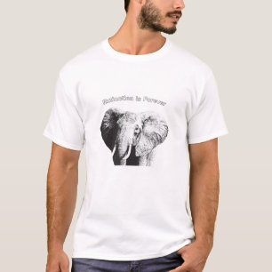 African Bush Elephant Zeichnend T-Shirt