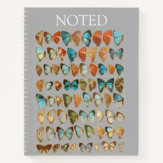 African Butterfly Hardcover Spiral Sketchbook Notizblock (Vorderseite)