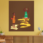 African Canvas Print Leinwanddruck (Insitu (Wohnzimmer))