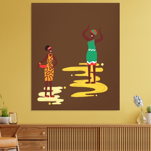 African Canvas Print Leinwanddruck (Insitu (Wohnzimmer))