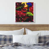African Canvas Print Leinwanddruck (Insitu (Schlafzimmer))