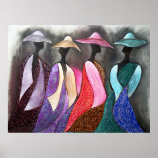 African Church Ladys Poster