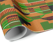 African Classic Kente Geschenkpapier (Rolleneckpunkt)