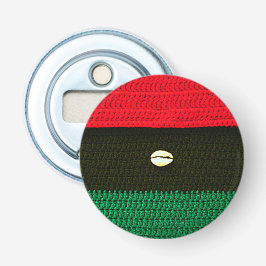 African Cowrie Muschel Red Black Green Crochet Pri Flaschenöffner