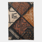 African culture designs on diagonal shapes geschirrtuch (Vertikal)