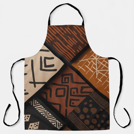 African culture designs on diagonal shapes schürze (Vorderseite)