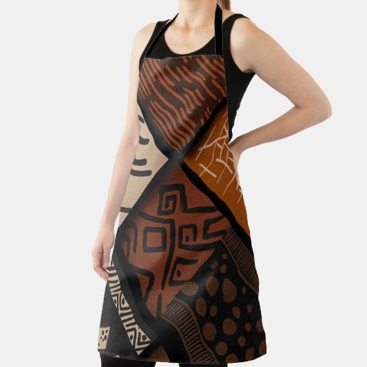 African culture designs on diagonal shapes schürze (InSitu)