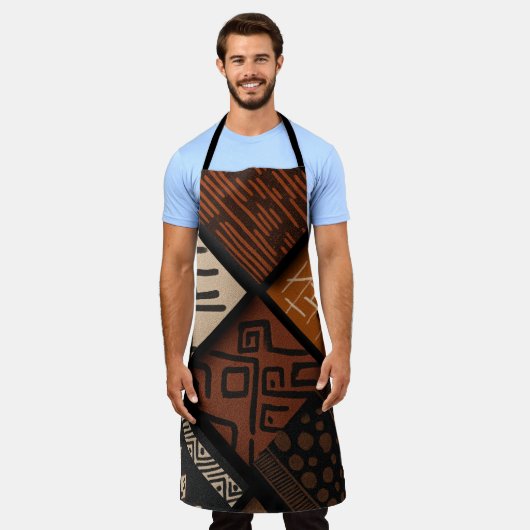 African culture designs on diagonal shapes schürze (Getragen)