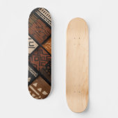 African culture designs on diagonal shapes skateboard (Vorderseite)