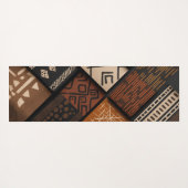 African culture designs on diagonal shapes yogamatte (Rückseite (Horizontal))