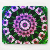 African Daisies Abstrakte Blume Art Mousepad (Vorne)
