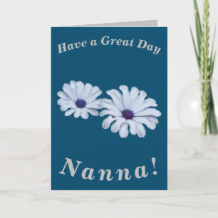 African Daisies Birthday Card für Nanna Karte