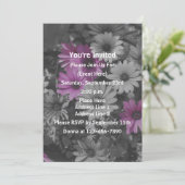 African Daisies Floral Party Einladung (Stehend Vorderseite)