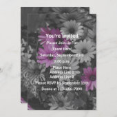 African Daisies Floral Party Einladung (Vorne/Hinten)