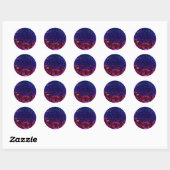 African Daisy Blossom Round Sticker (Blatt)