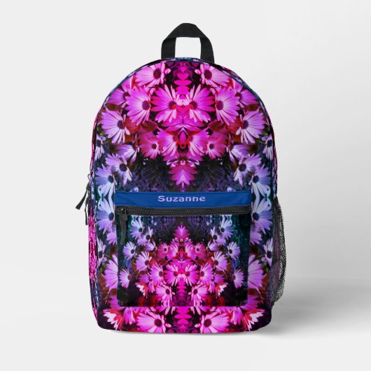 African Daisy Blume Abstrakt Tinted Personalisiert Bedruckter Rucksack (Vorderseite)