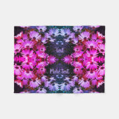 African Daisy Blume Abstrakt Tinted Personalisiert Fleecedecke (Vorderseite (Horizontal))