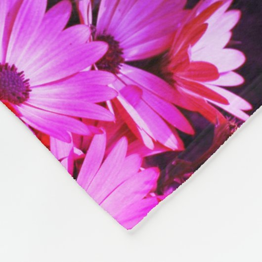 African Daisy Blume Abstrakt Tinted Personalisiert Fleecedecke (Ecke)