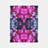 African Daisy Blume Abstrakt Tinted Personalisiert Fleecedecke (Vorderseite)